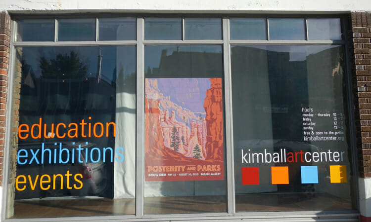 Kimball Art Center Window